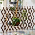 thumbnail image 6 of Expandable Garden Trellis, 38" x 89" Large Wooden Lattice Fence Wall Panel Lattice Trellis for Climbing Plants Outdoor Ivy Vine Rose Clematis for Garden Patio Room Decor (1), 6 of 8