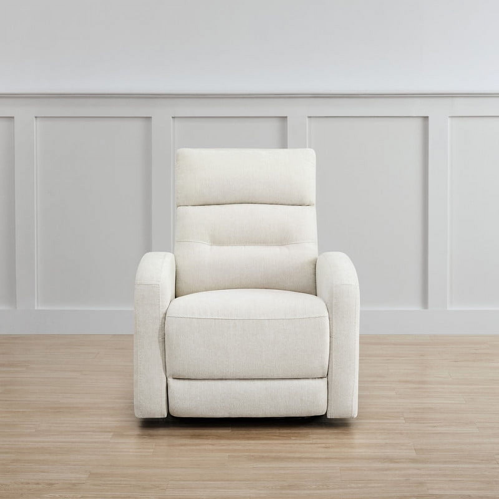 CHITA Power Glider Recliner Chair, 270° Swivel Recliner with USB & Type-C Charge for Nursery, Fabric in Linen