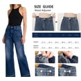 thumbnail image 3 of Livrdious Women's and Women's Plus Flare High Rise Jeans Stretchy Wide Leg Jeans Relaxed Fit, 31.5''/32''/32.5''/33.5'' Inseams, 3 of 9