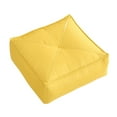 thumbnail image 2 of Cojín para el suelo Colamx Funda desmontable y lavable Asiento grande tipo puf 40 cm x 40 cm x 15 cm Amarillo, 2 of 8