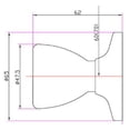 thumbnail image 2 of Design House 728287 Terrace Poignée de Porte Factice - Laiton Poli, 2 of 5