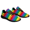 thumbnail image 6 of Rainbow Pride Shoes Mens Womens Running Sneakers Mesh Breathable Jogging Walking Shoes Black Size 7, 6 of 7