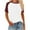 Wine, variant on fatyb Womens T Shirts Short Sleeve Crew Neck Loose Tee Tops Casual Lightweight Summer Color Block Blouses