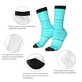 thumbnail image 3 of Cauagu Turquoise Wooden Print Crew Socks for Women and Men,Adult Athletic Running Socks 1-Pair Sports Socks Work Gear Socks with Moisture Wicking, 3 of 6