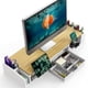 thumbnail image 2 of Soporte para monitor, sencillo, doble, con cajón, roble, 2 of 5