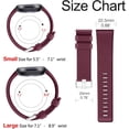thumbnail image 3 of czcpp-4 Bracelets Compatibles avec Fitbit Versa 2 / Fitbit Versa/Versa Lite/Versa SE, Bracelets de Remplacement en Silicone Doux Classique pour Montre Intelligente Fitbit Versa 2 Femmes Hommes (A, 4 Pcs(Glissant), 3 of 4