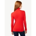 thumbnail image 4 of Free Assembly Women's Fine Ribbed Turtleneck with Long Sleeves, Lightweight, Sizes XS-XXXL, 4 of 7