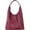 Wine Red, variant on Slouchy Tote Bags for Women, Soft Leather Women's Bag, Large Hobo Bag, Simple Underarm Bag, Top Handle Handbag