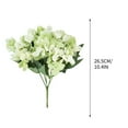 thumbnail image 3 of Luxcidy 5-Spoke Embroidered Ball Simulation Flower, Faux Hydrangea Flowers, Realistic Hydrangea, Artificial Flowers for Floral Arrangements Home Garden Bouquets Wedding Decor (Green), 3 of 3