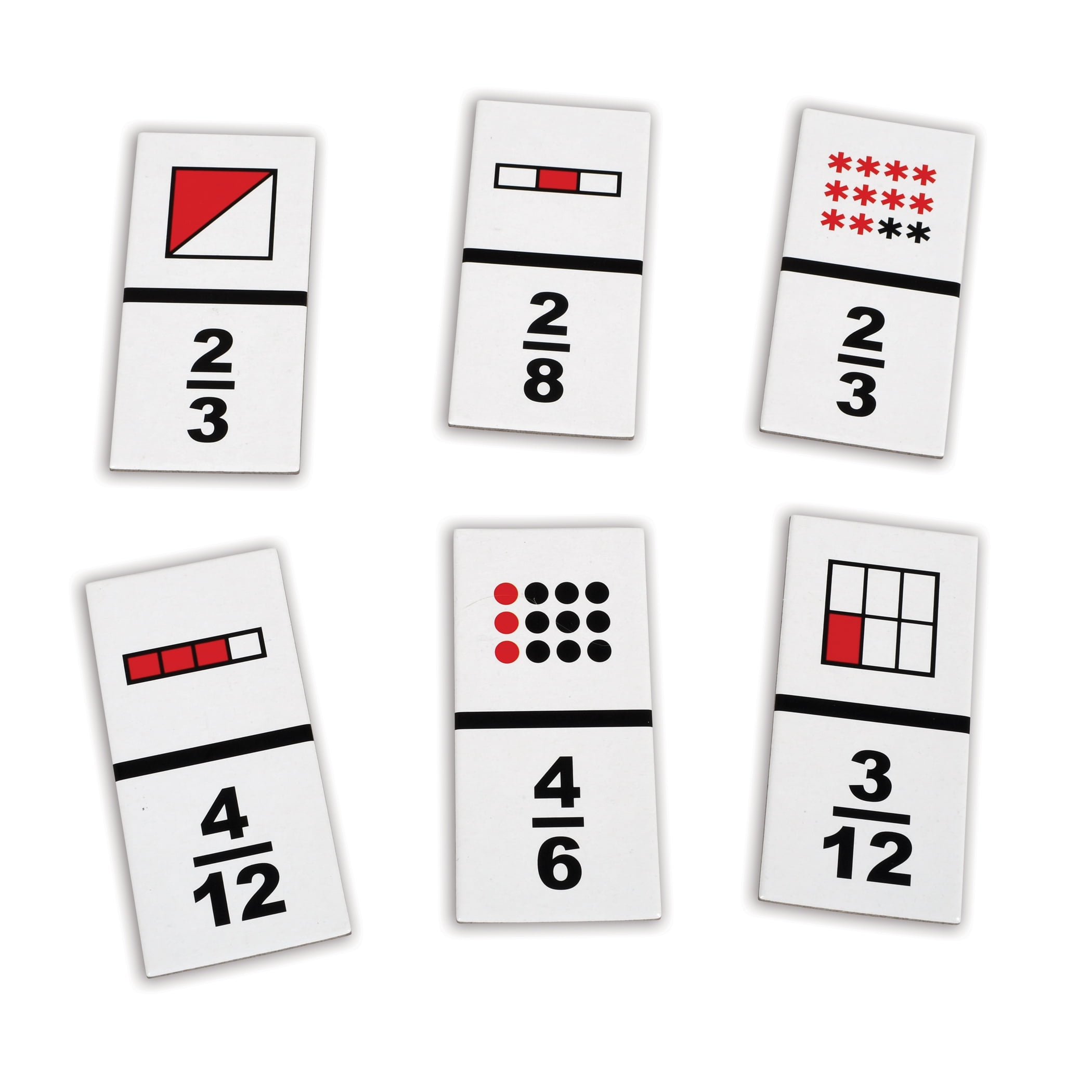 Learning Advantage The Original Fraction Dominoes - 45 Dominoes