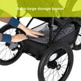 thumbnail image 3 of Baby Trend XCEL-R8 Plus Jogger with LED Safety Light for 6 month old infant through Toddlers up to 50 lbs., 3 of 9