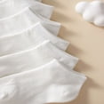 thumbnail image 3 of DEELLEEO 20 Pairs/Set White Children‘s Socks  Breathable  Comfortable  Versatile And Suitable For School  Including Ankle Socks, 3 of 6