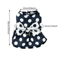 thumbnail image 4 of Pet Clothes Dog Harness Dress Retro Bow Dresses for Small Dogs and Cats with Polka Dot Design Soft Lightweight Puppy Pleated Skirt with D Ring, 4 of 5