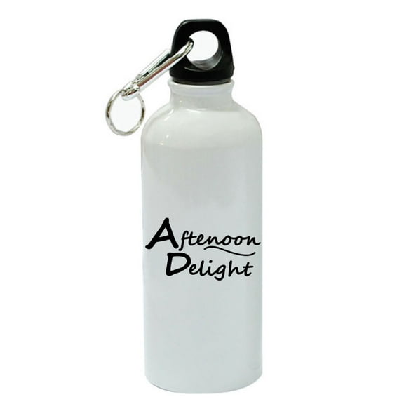 Afternoon Delight White Aluminum Sports 20 oz Water Bottle
