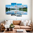 thumbnail image 2 of Elephant Stock Pyramid Lake Wall Art - Horizontal Multi Panel Canvas - 4 Pieceliving Room Wall Decor - Photography Nature Multi Panel - Blue And Green Decor - 68" x 42", 2 of 8