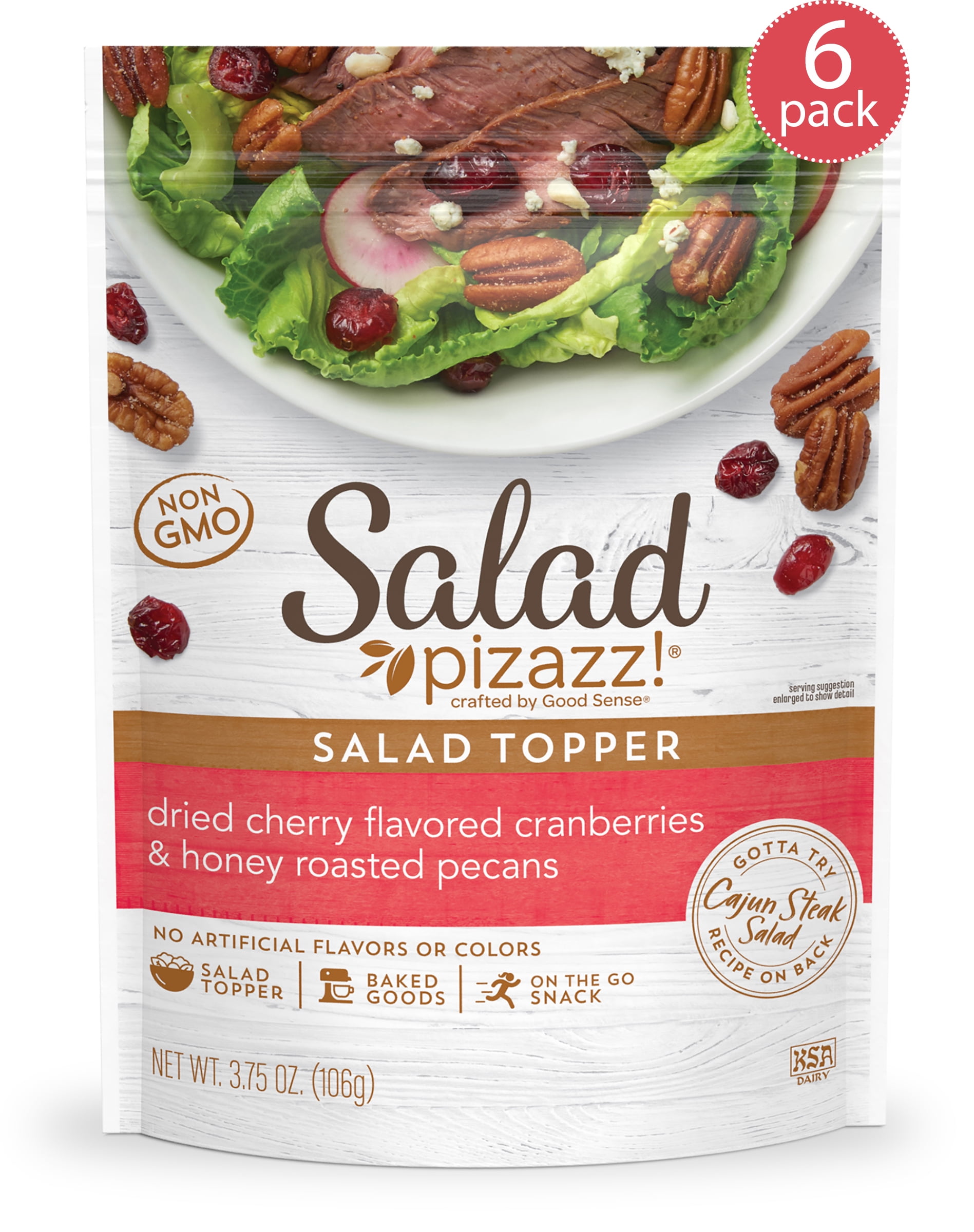 Salad Pizazz! Cherry Cran Pecan Salad Topper, 3.75 oz (pack of 6