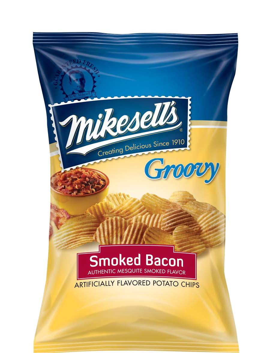 Mikesell's Groovy Smoked Bacon Potato Chips, 9.5 Oz.