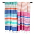 thumbnail image 5 of Design Imports Fouta Towel Pink Beachy Stripe, 5 of 10