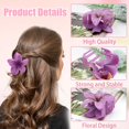 thumbnail image 3 of ZYNERY 8 Pcs Flower Hair Clip,Non Slip Flower Claw Clips,Hawaiian Flower Hair Clip for Women,Hair Claws for Medium Thick Hair Straight,Curly,Wavy Hair, 3 of 7