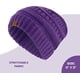 thumbnail image 5 of Market & Layne Beanie Gorro Morado Oscuro Market & Layne Gorro, 5 of 5