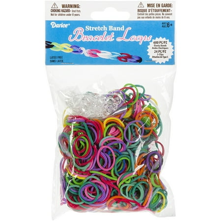 Darice Stretch Band Bracelet Loops with S Clips Multicolor - Walmart.com