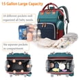 thumbnail image 3 of Mochila para pañales Astro Alan Baby con cambiador, color rojo, 3 of 7