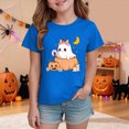thumbnail image 3 of Futezty Kids Girls Boys T Shirts Short Sleeve Halloween Pumpkin Tops Shirt Casual Tee for Base Layer Fall Tops Tees 12M-14T, 3 of 5