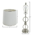thumbnail image 2 of Table Lamps Set of 2, Modern Brushed Steel (2 LED Bulbs Included) by Lavish Home, 2 of 6