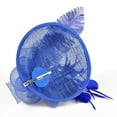 thumbnail image 4 of SWSMCLT Women's Mesh Fascinator Hat Summer Las Vegas Fancy Fascinator Hat Party Classic Feather Fashion Royal Blue One Size, 4 of 4