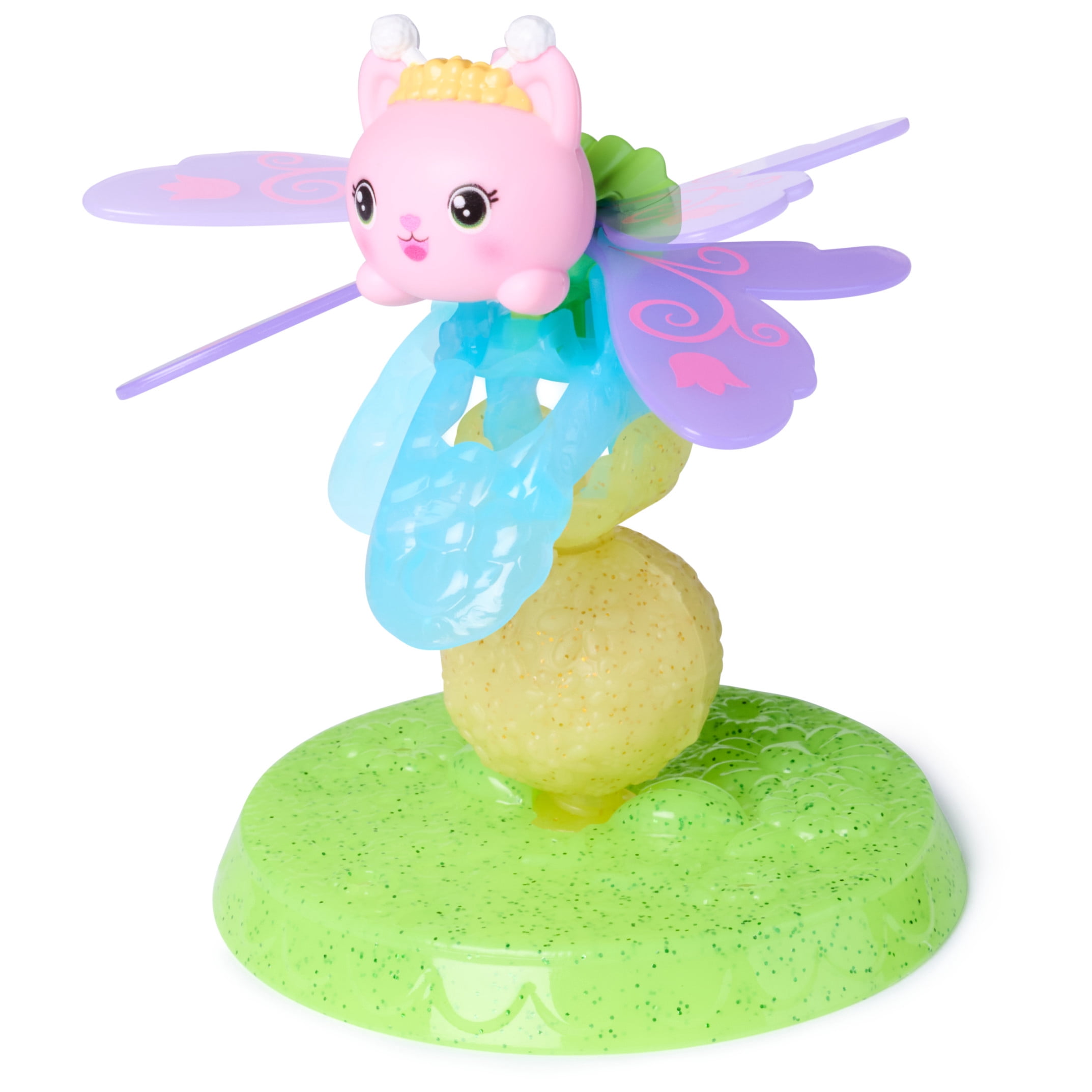 Gabby's Dollhouse Fairylandia, Kitty Fairy & Pandy Paws Flutter-riffic Fairy Rings 2-Pack, For Ages 3 and up