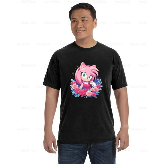 Amy Rose Comfort Coler T-Shirt for Classic Retro Game Fans, Unisex, up to size 4XL