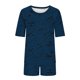 thumbnail image 5 of Conjunto de Pijama de las Mujeres de Moda Casual Color Sólido Manga Corta Cuello Redondo Top Y Pantalones, 5 of 6