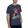 thumbnail image 2 of Stranger Things Steve The Babysitter Portrait Men's Basic Short Sleeve T-Shirt Navy Blue Medium, 2 of 5