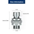 thumbnail image 2 of Taplcvy Adjustable Shower Head Swivel Ball Adapter, Universal 360° Shower Connector with Leak-Proof Design, Solid Metal Joint Extension for Handheld & Fixed Shower, 2 of 7