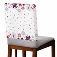 thumbnail image 2 of Red Blue Star 4th of July Chair Back Covers, Removable Chair Covers for Dining Chairs Set of 8, Washable Chairs Slipcovers Back Seat Protector for Wedding Party 19"x20", 2 of 9