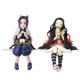 thumbnail image 1 of Anime Demon Slayer Kamado Tanjirou Eat Rice Balls PVC Action Figure Premium Chokonose Figure zhangmengya LED, 1 of 2
