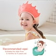 thumbnail image 5 of Casewin Baby Shower Cap Hair Washing Hat Shower Bath Visor Soft Adjustable Head Protector Shampoo Cap for Kids Baby Toddler Girls Hair Washing Guard Shield Shower Accessorie Protect Baby Eye Ear, 5 of 5