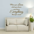 thumbnail image 1 of VWAQ When You Love What You Have You Have Everything You Need Wall Decal, 1 of 1