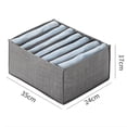 thumbnail image 3 of Caja De Almacenamiento Caja de almacenamiento de 7/9 rejillas, organizador de cajones de armario plegable para pantalones vaqueros, camisas Likrtyny Para estrenar, 3 of 6