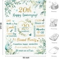 thumbnail image 5 of XZYG 20st Birthday Decorations for Her Blanket Flannel Soft and Comfortable Anti static Bed Sofa Blanket(30*40inch), 5 of 6