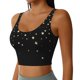 thumbnail image 2 of Balery Star Silver Glitter Sujetadores deportivos con espalda cruzada para mujer, acolchados, sin costuras, de alto impacto, ideales para yoga, gimnasio, entrenamiento y fitness.-X-Large, 2 of 8