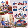 thumbnail image 2 of Patriotic decorations, Fourth of July decorations, Home decorations, Wooden Cutouts, Kitchen Countertop decor, Red Blue White, 6 Piece Set, 2 of 7