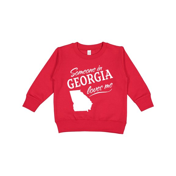 Inktastic Someone in Georgia Loves Me Toddler Sweatshirt