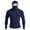 Navy, variant on Men's UPF 50  Sun Protection Hoodie with Face Cover and Long Sleeves Featuring Quick Dry Fabric Black L
