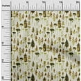 thumbnail image 2 of oneOone Cotton Jersey Dark Olive Green Fabric Tree Diy Clothing Quilting Fabric Print Fabric By Yard 58 Inch Wide, 2 of 4