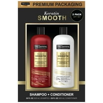 TRESemmé Shampoo and Conditioner, Keratin Smooth - Anti-Frizz Hair Products for Sleek Hair, 28 Oz Ea C30