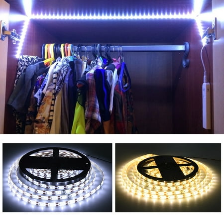 

Moyouny 9.8ft LED Strip Lights Smart Control PIR Motion Sensor LED Strip Light Cabinet Light