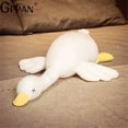 thumbnail image 2 of 100cm Simulation Big Wings Duck Plush Long Pillow Black Toy Stuffed Giant Bird Hug Cuddly Wild Goose Doll for Kids Birthday Gift zhangyuxiang LED, 2 of 2