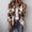 Camouflage A, variant on Ruffle Trim Jackets Womens Floral Printed Lapel Collar Ruffled Cuffs Double‑Breasted Decor Cardigan Jacket Vintage Boho Casual Long Sleeve Tops Fall Coats Multicolor B L