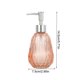 thumbnail image 3 of CaiYueKe Premium Glass Soap Dispenser Refillable, Hand Soap Dispenser for Bathroom Kitchen Sink, Elegant Pump Bottle for Liquid Soap, Shower Gel, Shampoo, Lotion, Dish Soap, Modern Decor, 3 of 7